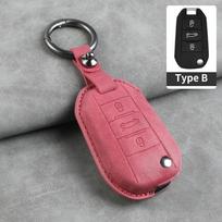 Odinis automobilio sulankstomo rakto dėklas-dangtelis Peugeot 208 308 408 508 2008 3008 4008 5008 Citroen C3 C4 CACTUS C6 C8 automobiliui Rakto korpusas For Citroen gray