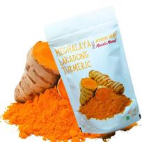 Masala Mundi Lakadong Ciberžolės Milteliai | Jaintia Kalvų Ciberžolė | Meghalaya | Aukštas Kurkuminas | Curcuma Longa | Haldi Milteliai | Laboratorijoje Patikrinta | 7%+ Kurk beige