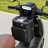 Electric Bike Helmet Hanging Bag Waterproof Front Pocket Storage Saddlebag Raincoat Covering Accessory juoda