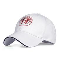 For Alfa Romeo Giulietta GT 159 147 156 Mito Brera Giulia F1 Stelvio Fashion Baseball Hats Adjustable Hat Casual Cap Driver Hat LA5 balta