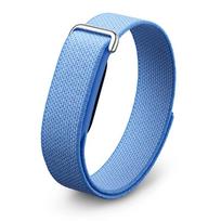 Oficialus nailono+silikono kilpos dirželis Google Fitbit Air kvėpuojančiai apyrankei, apyrankės aksesuarai Google Fitbit Air Google Fitbit Air šviesiai mėlyna spalva