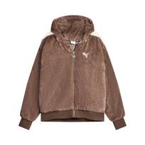 Puma FW25 Race Ahead Fur Jacket Unisex Outerwear 636081-90 M brown