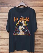 Def Leppard Band Hysteria T Shirt Full Size S-5XL Unisex T-Shirt XXXL gray