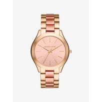 Michael Kors Slim Runway Dvispalvis laikrodis MK3493 auksas
