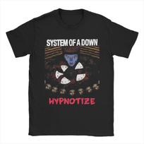 Men SOAD System Of A Down Rock Music Band T-Shirts 100% Cotton Top Tees Summer Short-Sleeve T Shirt Crew Neck Tshirt Big Size S juoda