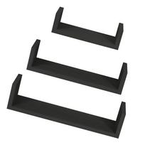 Pack of 3 Floating Shelves Set for Bathroom Kitchen Office Storage and Decoration Organization juoda