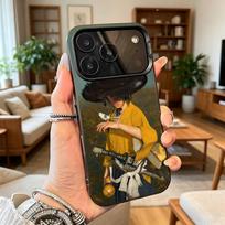 G-Ghost of Yotei Atsu Jin S-Sakai Phone Case For iPhone17,16,15,14,13,12,11Plus,ProMax,XS,Colorful Silver Phone case Funda Cover iPhone12PRO black