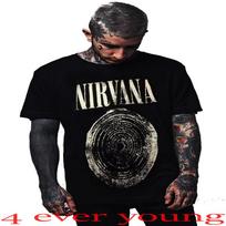 NIRVANA THE CLASSIC ROCK PUNK ROCK T-shirtS S black