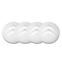 4 vnt. 56/60 mm automobilio emblema, ratlankio centrinis dangtelis, priedai Citroen C1 C2 C3 C6 C8 C4 Picasso Xsara C5 Aircross Cactus Berlingo For Citroen white