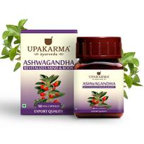 UPAKARMA Ashwagandha | Pure Extract Based (500mg) | Helps Relieve Stress, Immunity Booster | Mood Lifter | Lab Tested, R&D Backed, 90 Veg Capsul