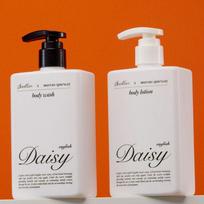 Scentelier English Daisy Perfume Body Care Set (Wash + Lotion) gray