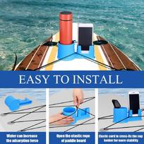 Antis Dumping Paddle Board Inflatable Boats Cup Holder Beverage Holder Kayak Surfboard Phone Holder One Size brown