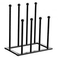 Vertical Metal Boot Rack Standing Shoes Drying Stand For Wader Tall Boots Cowboy Boots Shoes Organizer For Closet Entryway Patio black