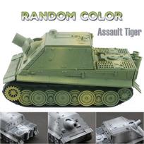 4D Tank Model Building Kits Military Assembly Educational Toys Decoration High-Density Material Panther Tiger Turmtiger Assault gray