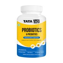 Tata 1mg Probiotics 30 Billion CFUs+ Capsules with Prebiotic Fiber- 60 Count | Gut Health & Digestion Support Supplement | For Men & Women