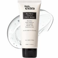 Little Extra Rice Berry Face Wash, Salicylic Acid Cleanser with Rice Water & Niacinamide, for Brightening & Oil Control, Men & Women, 100 ml 100 ml white
