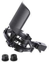 Etour Audio-Technica AT2020 Shock Mount Set, Metal, Pop Filter Included, for AT2020 Condenser Microphone Only black