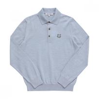 Maison Kitsune Mm00211kt1036 H410 Drąsus Lapės Galvos Pleistras Polo Vyriškas Megztas MM00211KT1036 H410 (M)