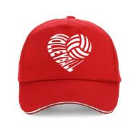 Haikyuu Volleyball Boys Anime Heart Shaped Baseball cap Summer outdoor Beach sunhat Unisex adjustable hat snapback gorras Adjustable red