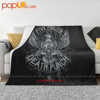 Cfive Finger Death Punch 5Fdp Silver Eagle Crest Ultra-Soft Blanket Quilt Winter Sofa Cover Bed Covers 102x76cm gray