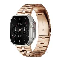 Stainless Steel Strap for Apple Watch Band 49mm 45mm 42mm 44mm 46mm Metal Bracelet for IWatch Series11 10 9 8 7 6 5 SE 4 Ultra 2 42/44/45/46/49mm