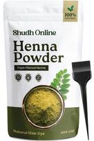 Shudh Online Organic Henna Powder for Hair Growth (500 Grams), Herbal Mehandi, Hena Powder for Hair, Mehendi, Natural black dye - Mehndi Hina - Raja black