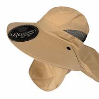Long Lasting Solar Powered Fan Hat Adjustable UV Protection Hat  Mountain Climbing