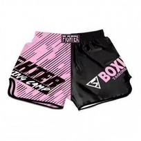 MMA Treniruočių Rinkinys Vyrams Moterims Bokso Muay Thai Kovos Sporto Salės Treniruotės Suspaudžiantis Trumparankovis Viršus Šortai XS pink