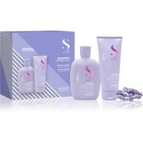 Alfaparf Milano Semi di Lino Smooth Duo Kit dovanų rinkinys nepaklusniems, šiauštis linkusiems plaukams 3 vnt.