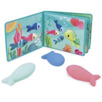 Janod Bath Book Party under the sea paveikslėlių knygelė voniai 10m+ 1 vnt.