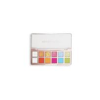 Makeup Revolution The Vibrant Icon Brights Palette - 12 ryškių ir drąsių spalvų akių šešėlių paletė, 8,4 g