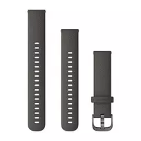Garmin greitai atsegama 18mm grafito silikoninė apyrankė