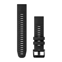 Garmin QuickFit 22mm juoda silikoninė apyrankė