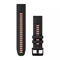Garmin QuickFit 22mm juodai raudona silikoninė apyrankė