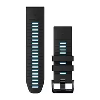 Garmin QuickFit 26mm juodai mėlyna silikoninė apyrankė