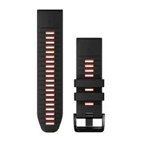 Garmin QuickFit 26mm juodai raudona silikoninė apyrankė