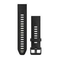 Garmin QuickFit 20 mm juoda/pilko akmens silikoninė apyrankė