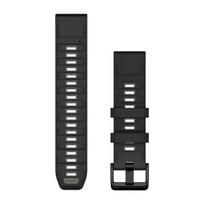Garmin QuickFit 22mm juoda/pilko akmens silikoninė apyrankė