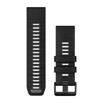 Garmin QuickFit 26mm juoda/pilko akmens silikoninė apyrankė