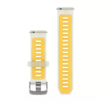 Garmin greitai atsegama 20mm permatomas kreminės / mango spalvos apyrankė