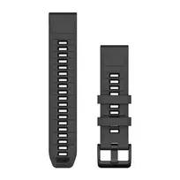 Garmin QuickFit 22mm grafito/juoda silikoninė apyrankė