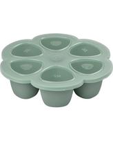 BEABA SILIKONINIS KŪDIKIO MAISTO KONTEINERIS MULTIPORTIONS XL 6X150 ML SAGE GREEN
