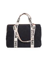 CHILDHOME DIDELIS MAMOS REIKMENŲ KREPŠYS MOMMY BAG SIGNATURE, CANVAS – BLACK