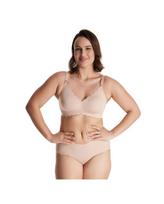 MOMCOZY BESIŪLĖ LIEMENĖLĖ NĖŠČIOSIOMS IR MAITINANČIOMS FLORAL YN46, OYSTER PINK, XL DYDIS