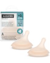 SUAVINEX REGULIUOJAMOS SROVĖS ŽINDUKAI ZERO ZERO ANTI-COLIC BUTELIUKAMS, NUO +0 MĖN., 2 VNT., LIGHT