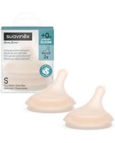 SUAVINEX LĖTOS SROVĖS ŽINDUKAI ZERO ZERO ANTI-COLIC BUTELIUKAMS, NUO +0 MĖN., 2 VNT., LIGHT