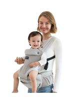 MOMCOZY KŪDIKIŲ NEŠIOKLĖ MOVE2FIT 2IN1 SU KLUBŲ SĖDYNE, SU TINKLELIU, PILKA