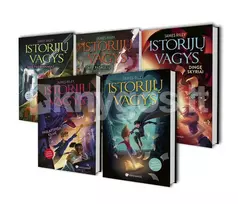 James Riley 5 knygų rinkinys: Istorijų vagys + Dingę skyriai + Paslaptinga kilmė + Tavo pasirinkimas + Tarp pasaulių