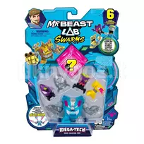 MRBEAST LAB Figūrėlės, 6 vnt., 2,5 cm