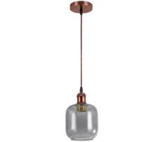 BRILAGI-LED pakabinamas šviestuvas ant laido RETRO GLASS 1xE27/60W/230V skersmuo 14 cm varinė/dūminė pilka